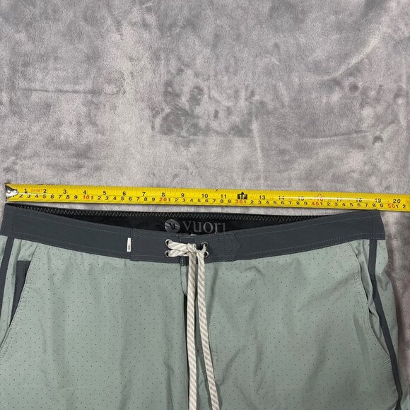 Vuori Mens Mint Green Swim Shorts Board Trunks With Drawstring Mens 38 - Picture 8 of 11